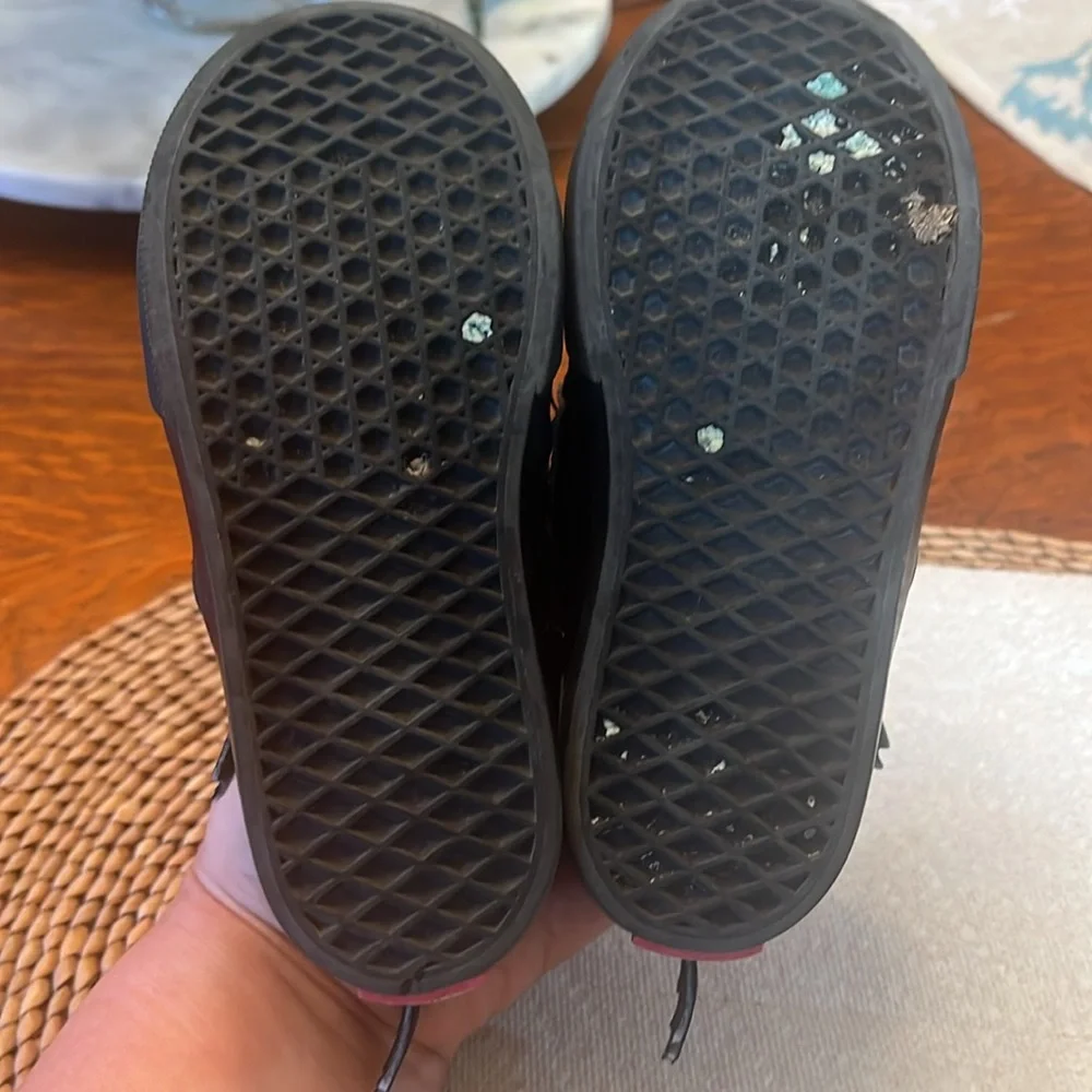 Vans T Slip-On V Angler Fish Size 9 toddler preloved good condition black/ white - Picture 8 of 8